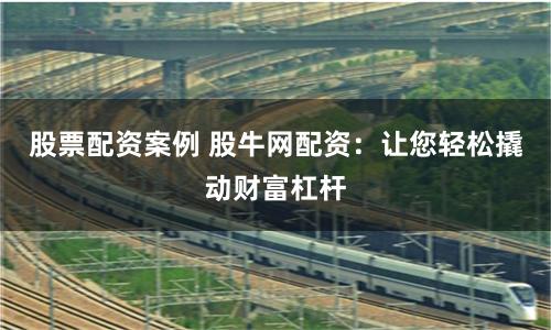 股票配资案例 股牛网配资：让您轻松撬动财富杠杆